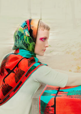 SILK SCARF "BUENOS AIRES”